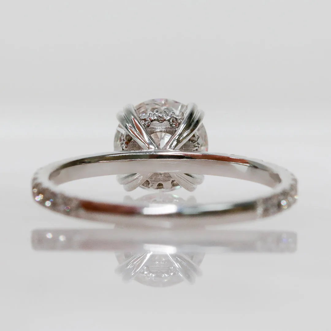 Matahari  Natural Round Cut Diamond Engagement Ring