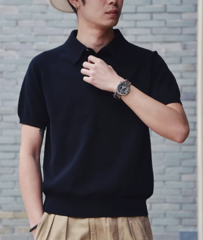 Men's Knit Polo Shirt