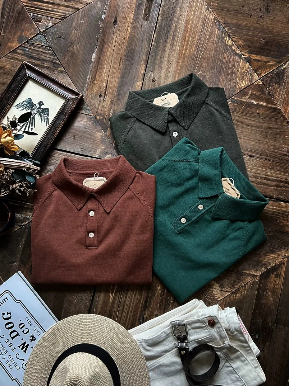 Men's Knit Polo Shirt