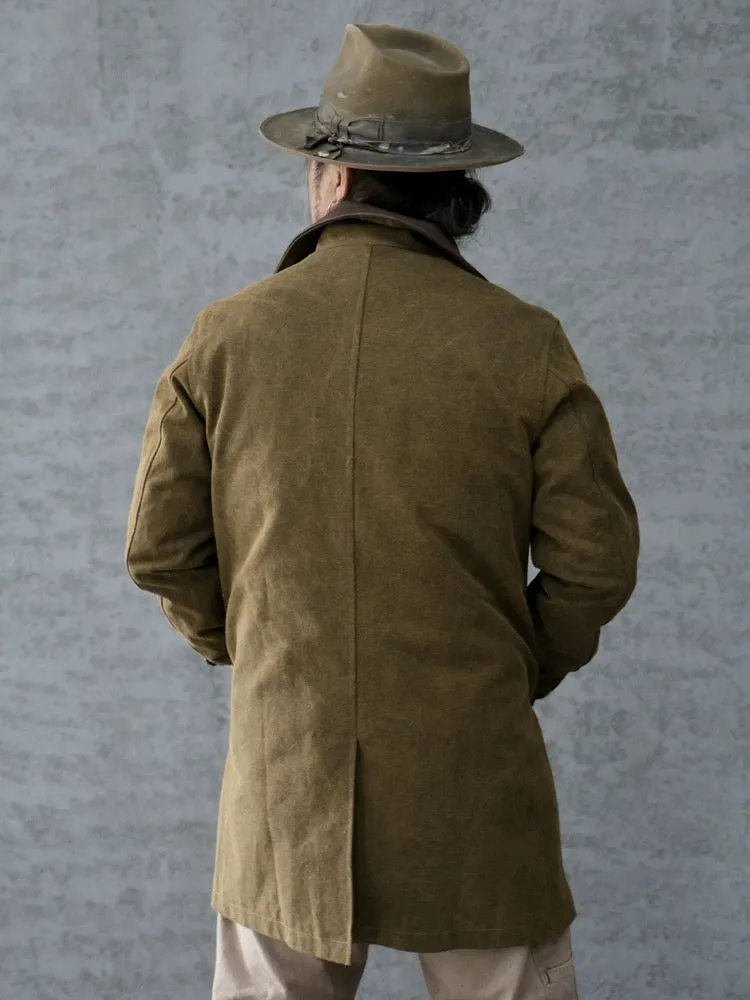 Men's Wax Balmacaan Coat