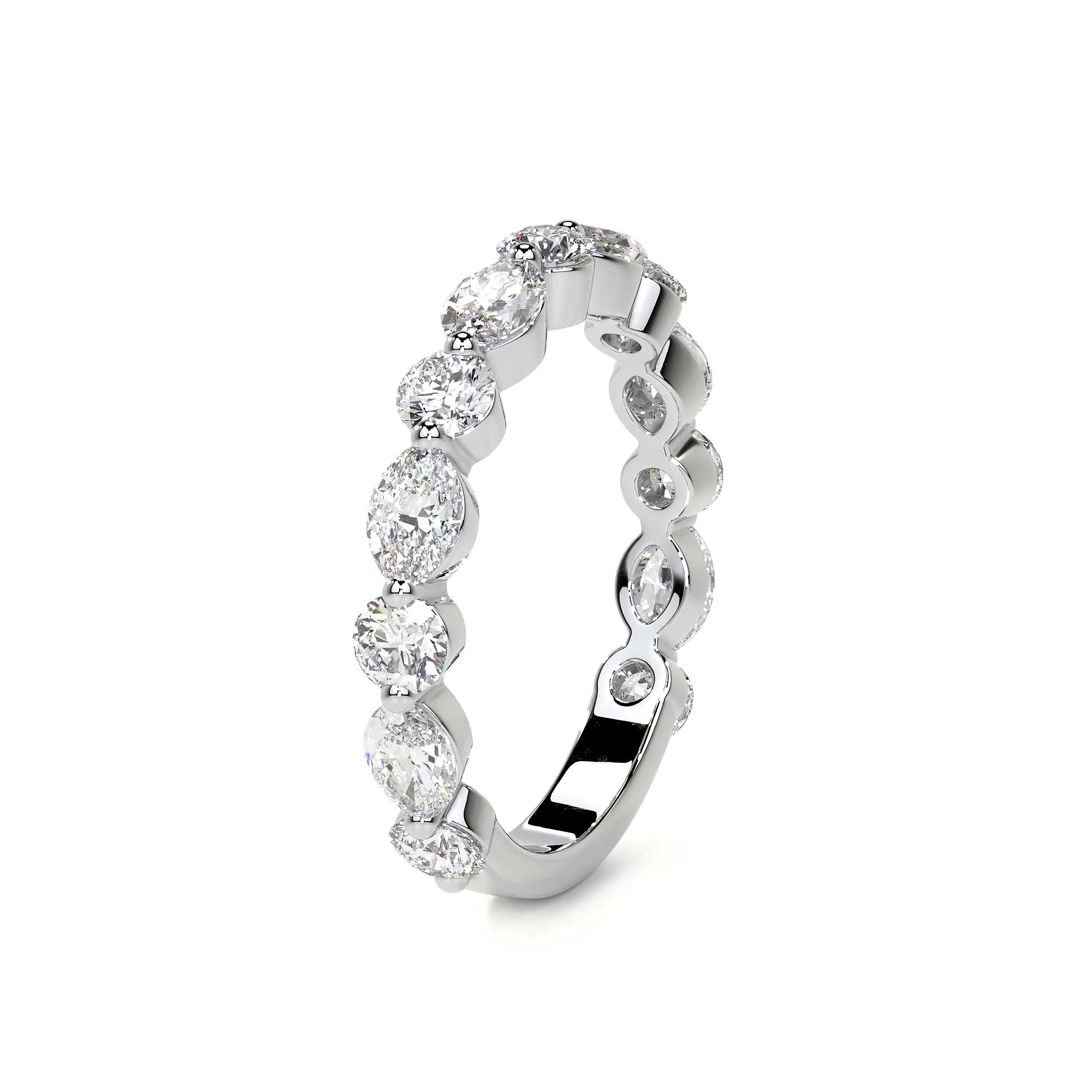 Mixed Shape Stackable 3/4 Ring, 1.25 CT