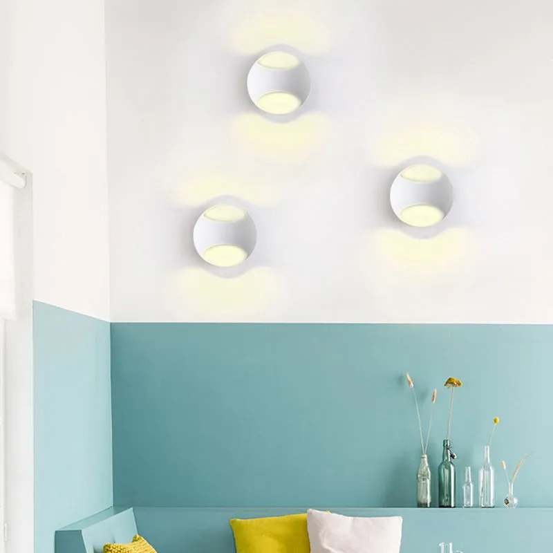 Modern Half-Globe Wall Sconce for Study Room - Sleek Plastic Design