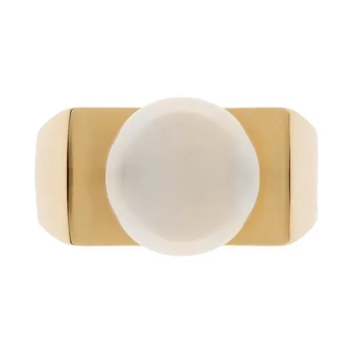 Modern Majorca Pearl Ring