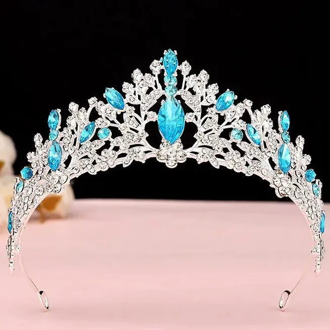 Old Fashion Crystal Tiara Crowns  Party Bridal Hair Accessories