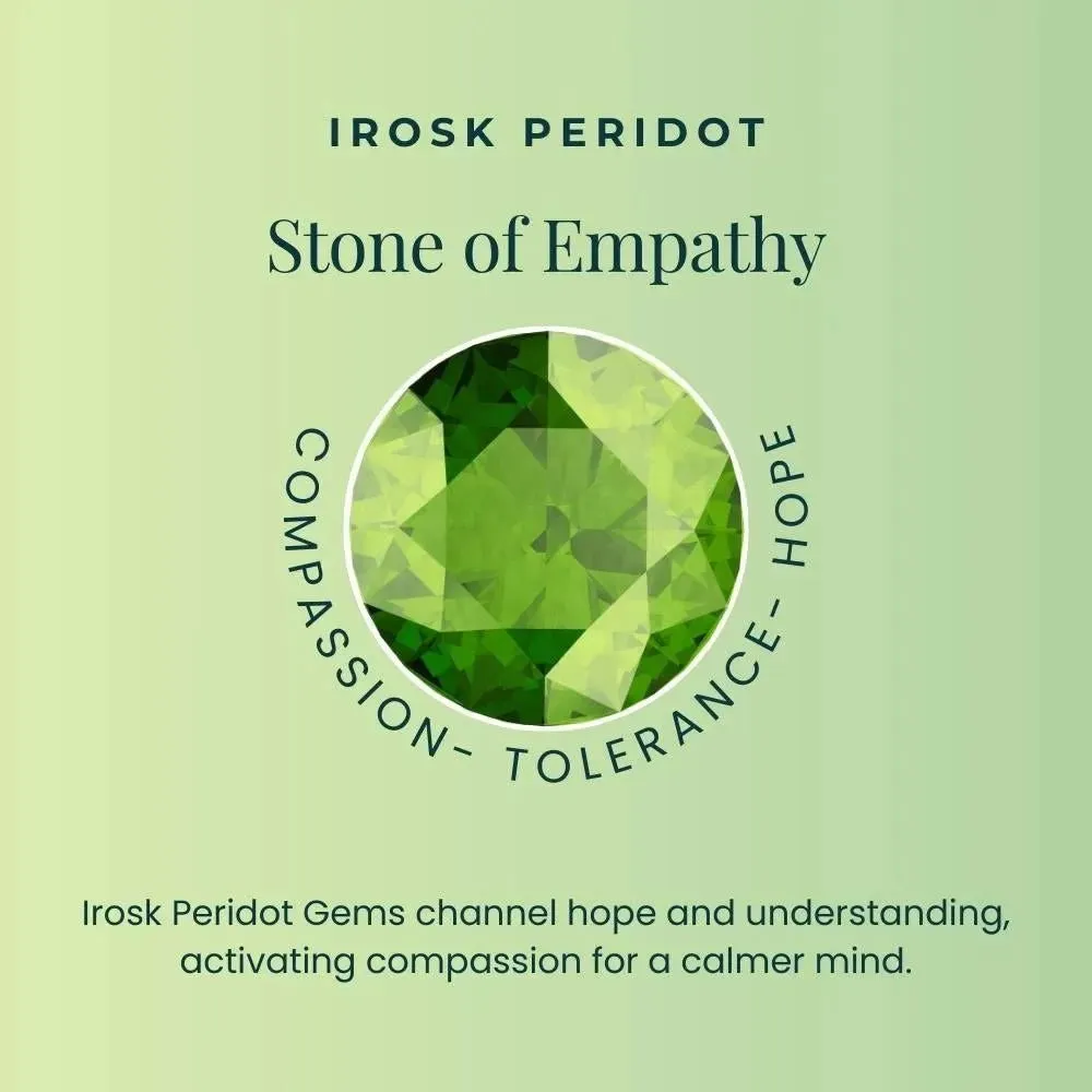 Peridot Silver Ring | Oval Shape Design | Irosk ®