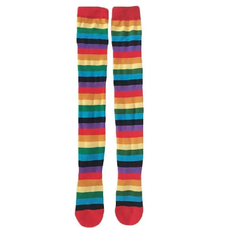 Rainbow Thigh Highs