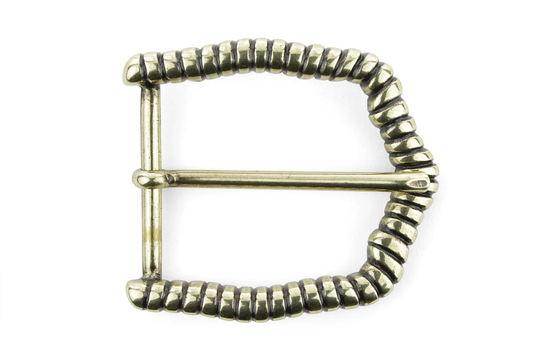 Ridged Swirl Prong Buckle 40mm