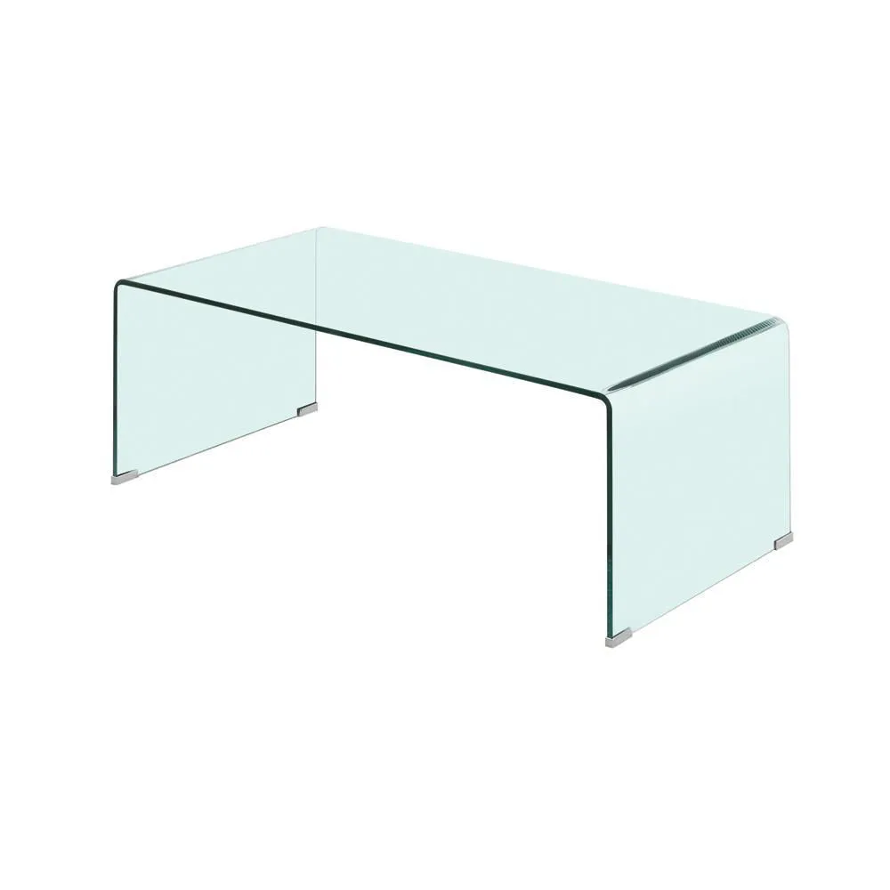 Ripley Square End Table Clear - Sleek Modern Design