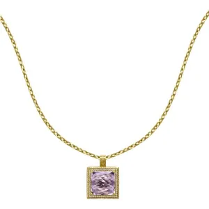 Rosè de France Amethyst Necklace with Diamonds