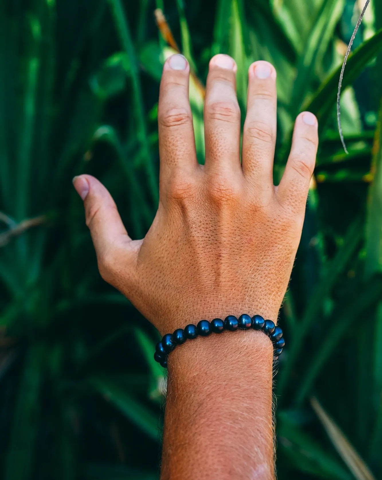 Silver Black Pearl Bracelet