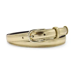 Skinny Gold Metallic Belt