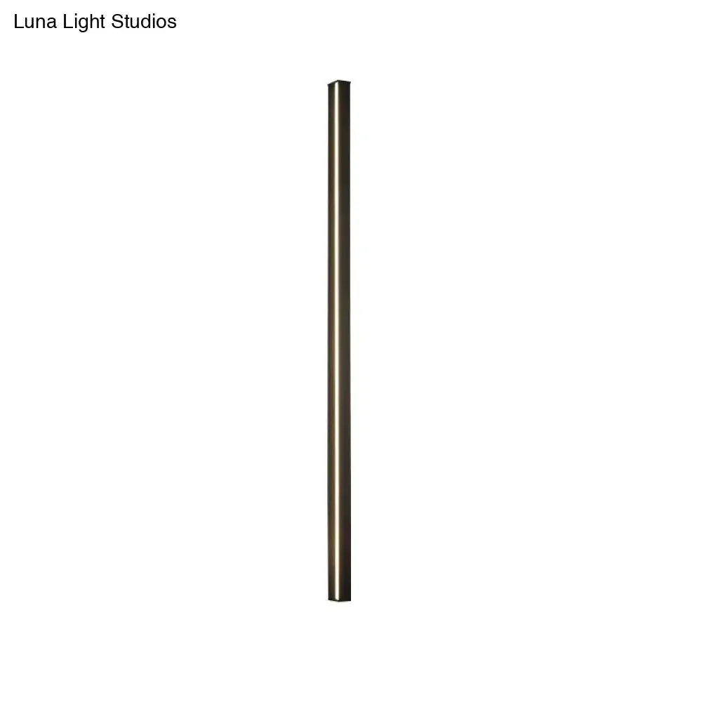 Sleek Black LED Wall Sconce for Hallways - Linear Flush Mount Design