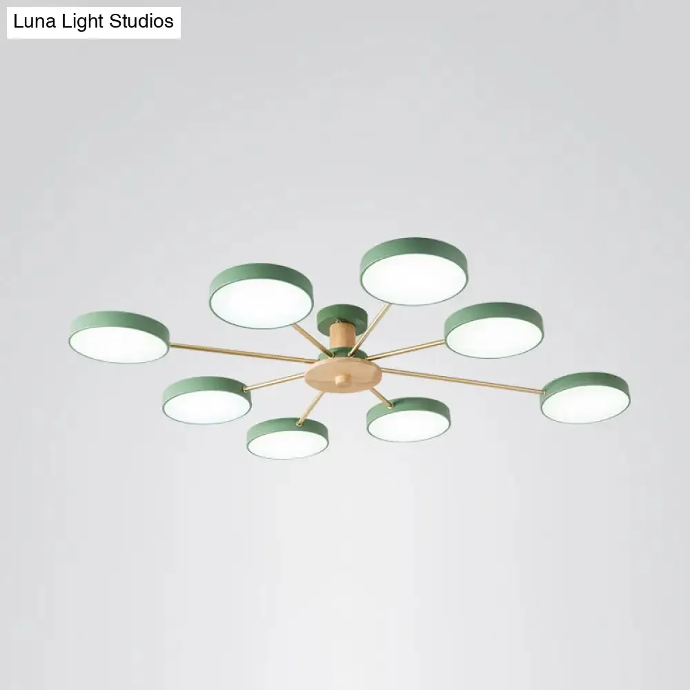 Sleek LED Ceiling Light: Minimalistic Molecule Design | Acrylic | Living Room Chandelier