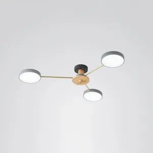 Sleek LED Ceiling Light: Minimalistic Molecule Design | Acrylic | Living Room Chandelier