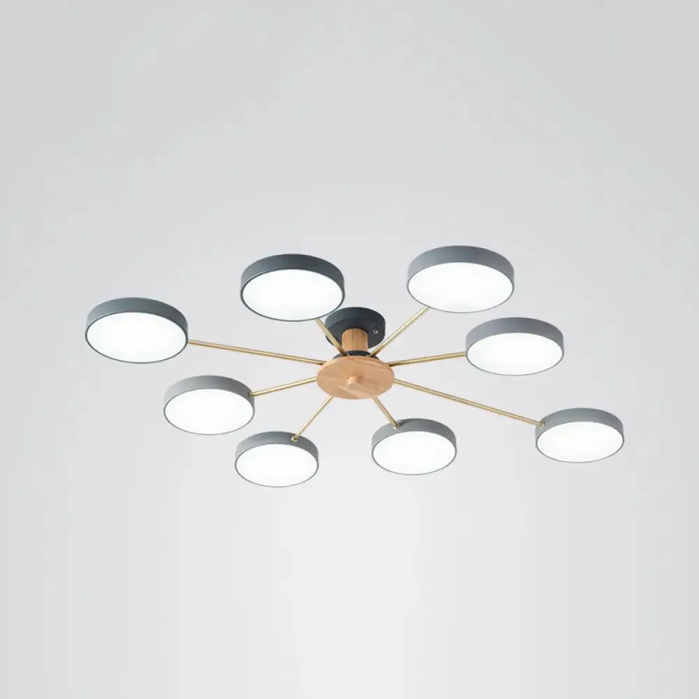 Sleek LED Ceiling Light: Minimalistic Molecule Design | Acrylic | Living Room Chandelier