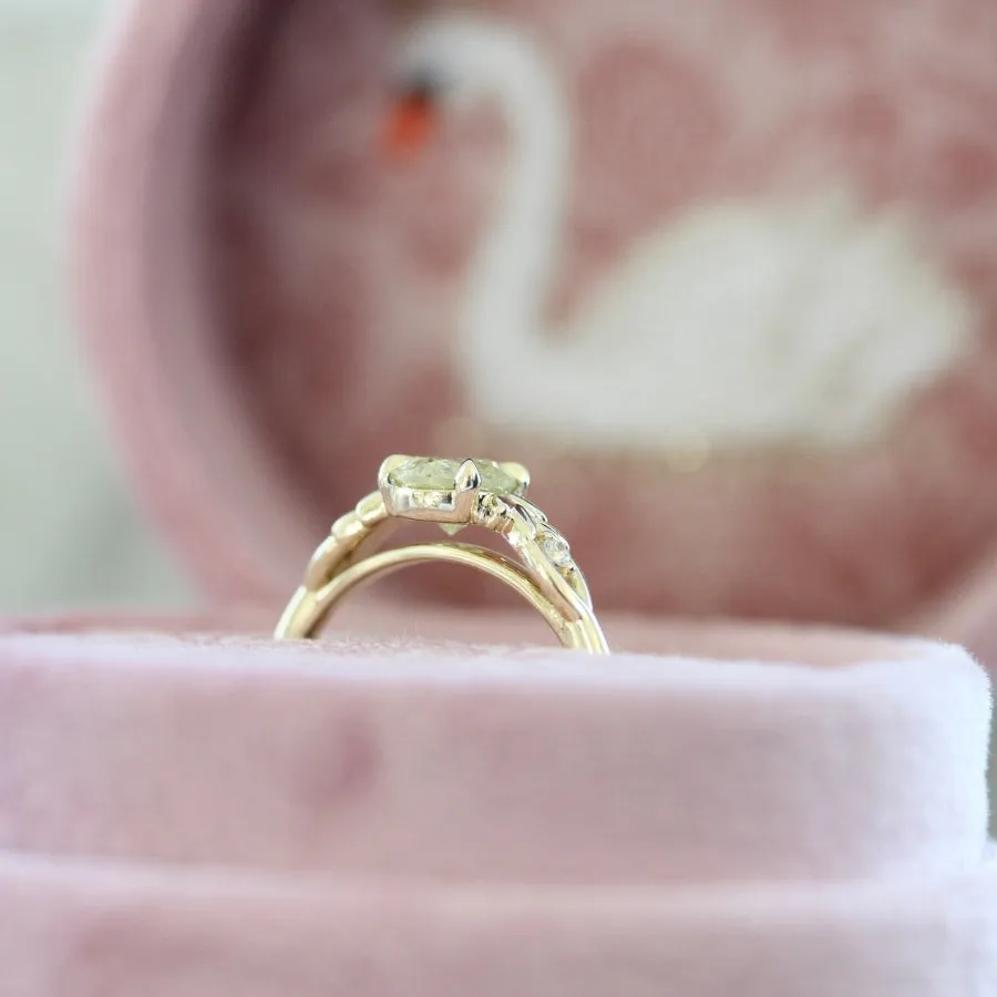 Sun Chaser Yellow Round Brilliant Cut Diamond Ring