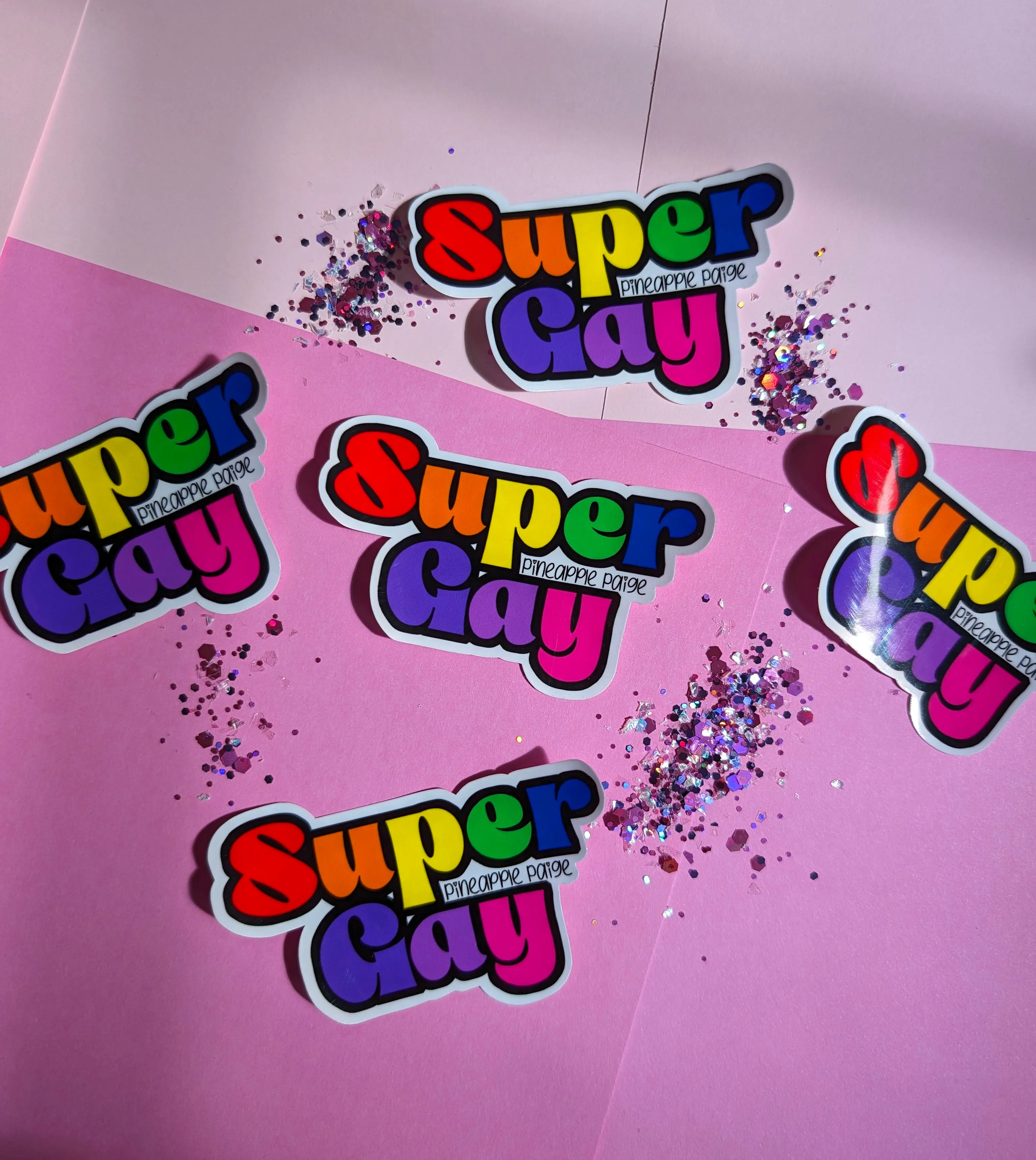 Super Gay Rainbow Sticker