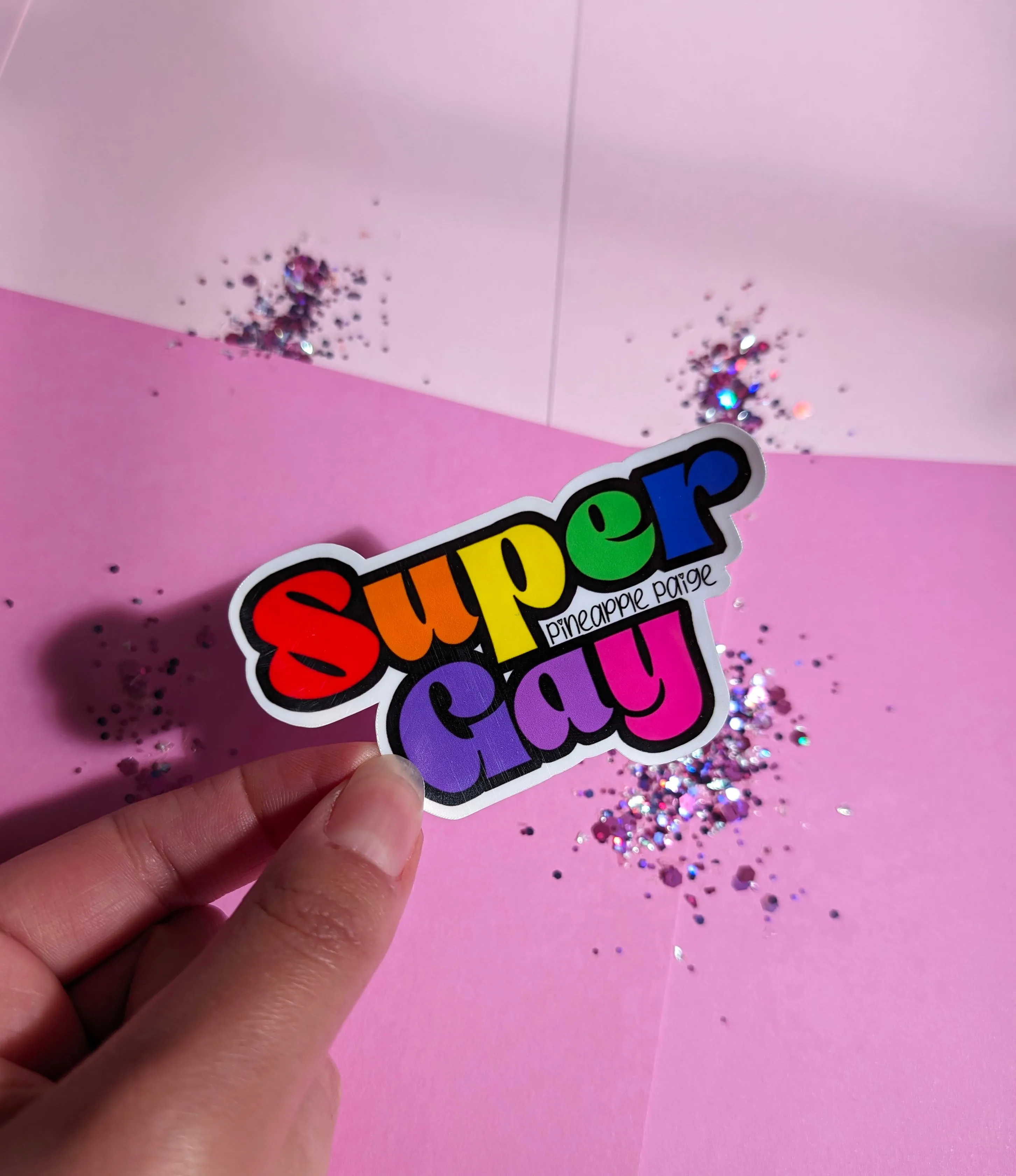 Super Gay Rainbow Sticker