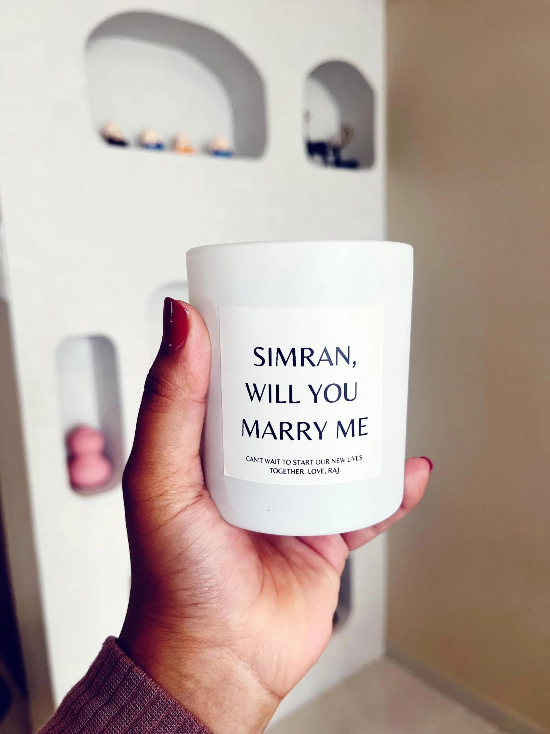 Valentine Gift for Girlfriend Boyfriend | Personalized Will You Marry Me Decoration Gifts | Customized Will You Marry me Gift for him her Girls Men Women | Custom Marriage Shaadi Decoration Items