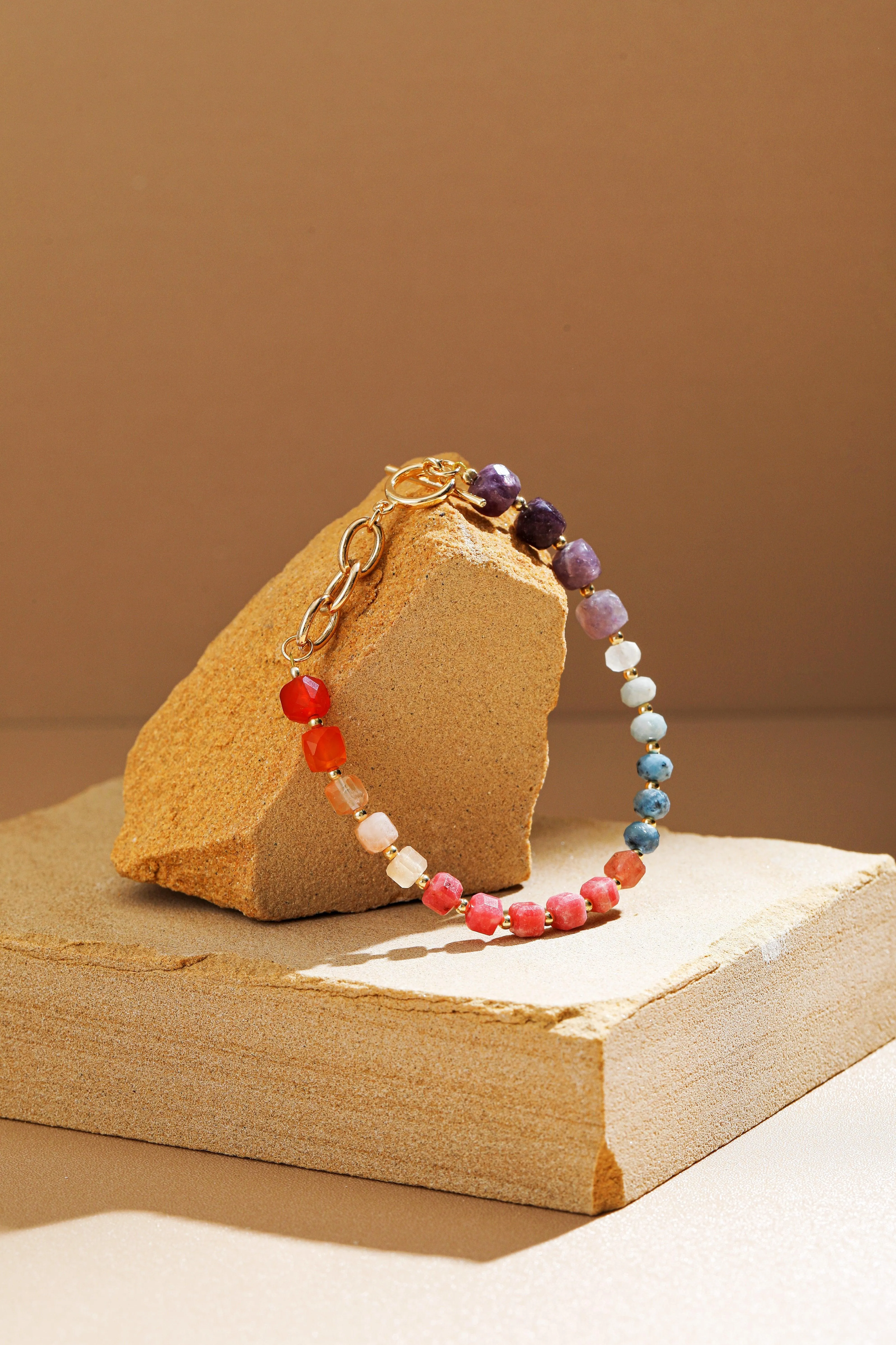 Vibrant Spectrum Quartz Bracelet