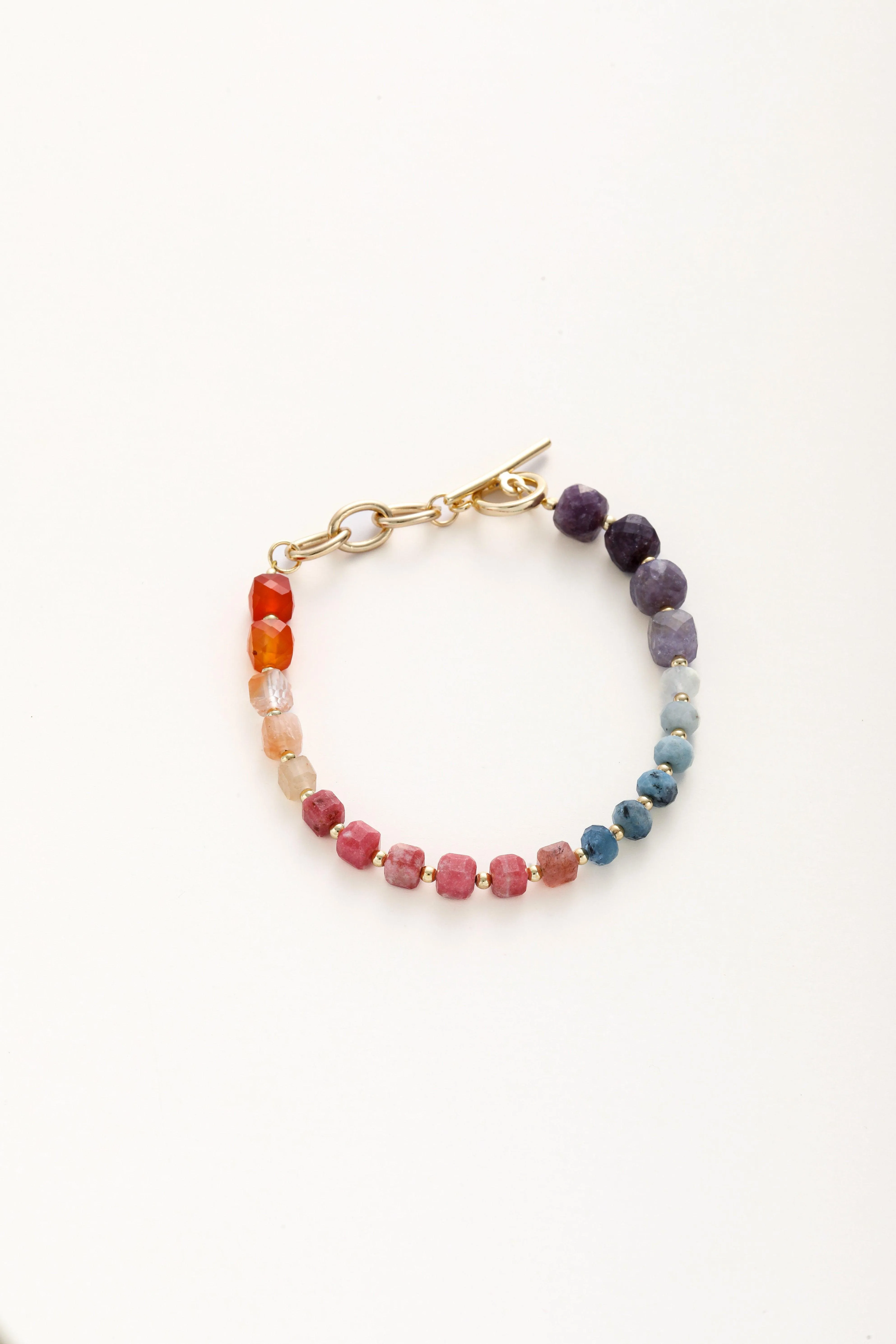 Vibrant Spectrum Quartz Bracelet