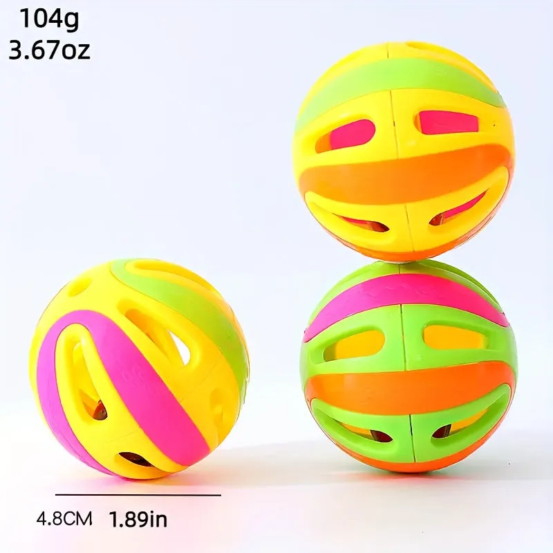 Vibrant Splicing Bell Ball Toy Engage Active Cats