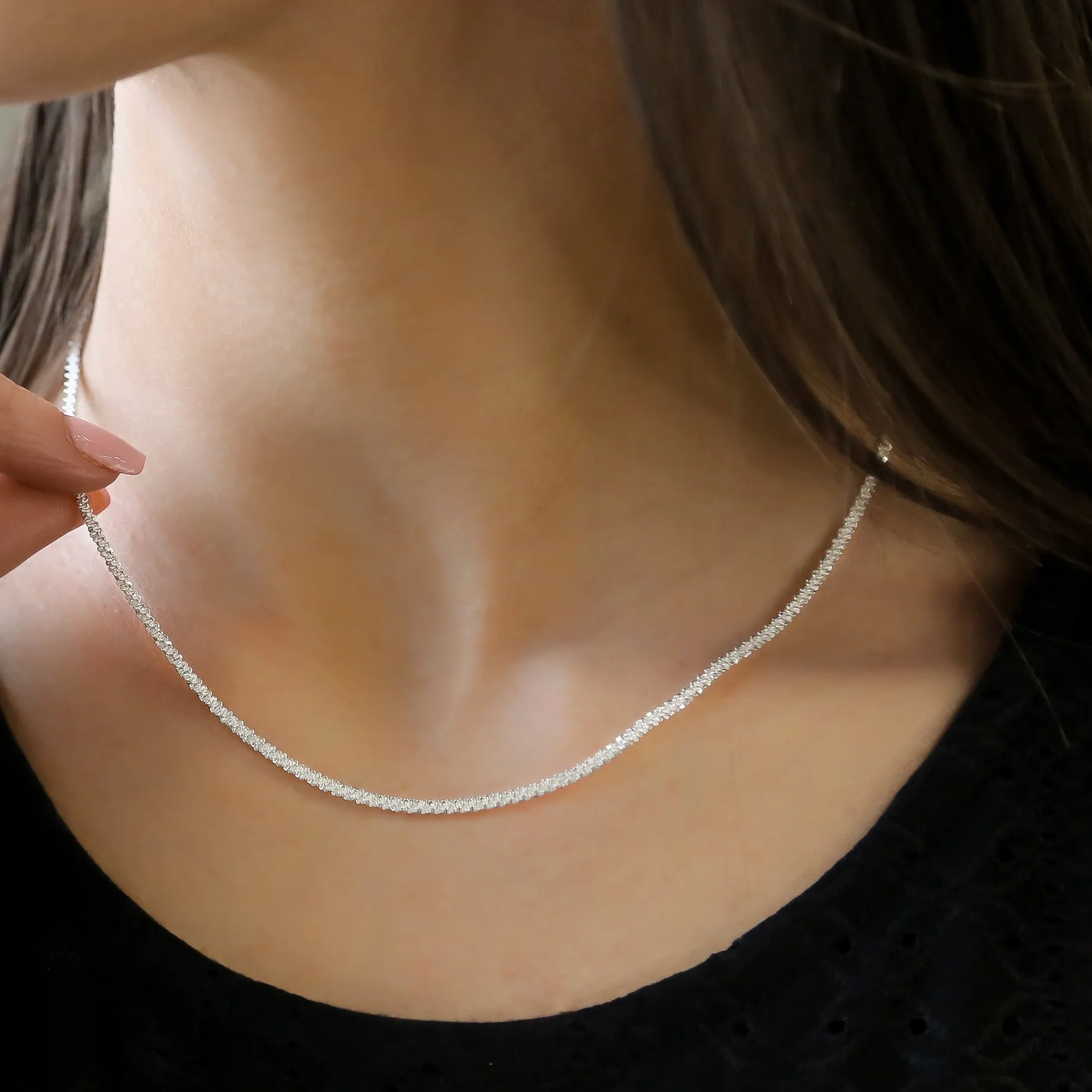 WATERFALL | 925 Sterling Silver Chain Necklace