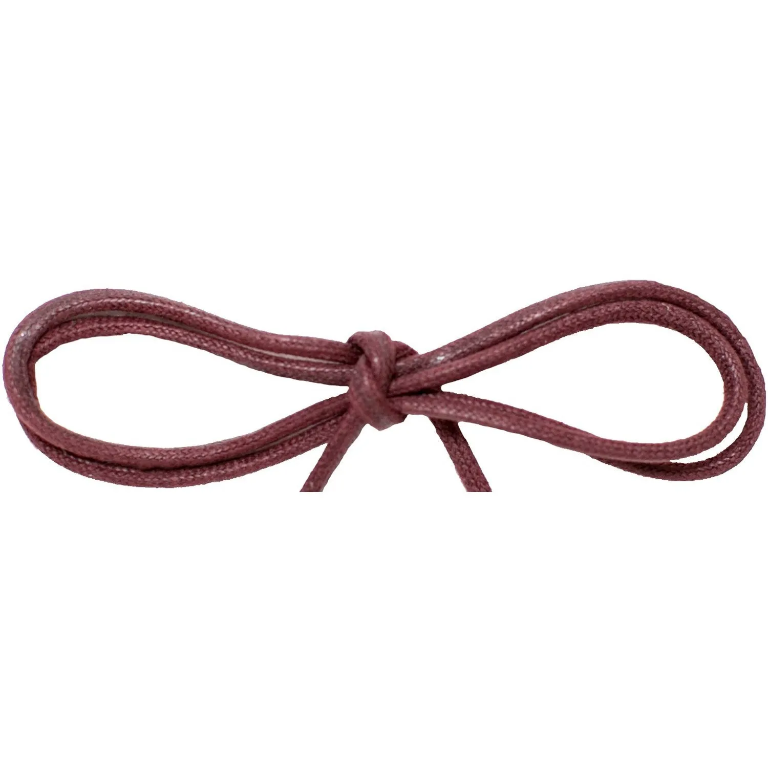 Wholesale Waxed Cotton Thin Round Dress Laces 1/8" - Burgundy (12 Pair Pack) Shoelaces