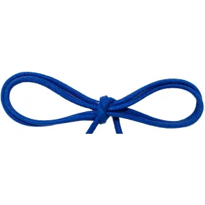 Wholesale Waxed Cotton Thin Round Dress Laces 1/8" - Royal Blue (12 Pair Pack) Shoelaces