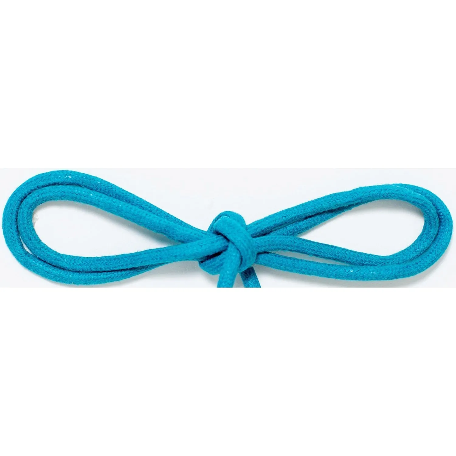 Wholesale Waxed Cotton Thin Round Dress Laces 1/8" - Turquoise (12 Pair Pack) Shoelaces