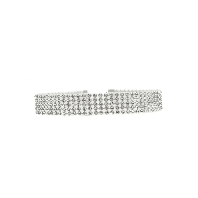 Women's Full Crystal Rhinestone Choker - Luxurious Wedding Jewelry