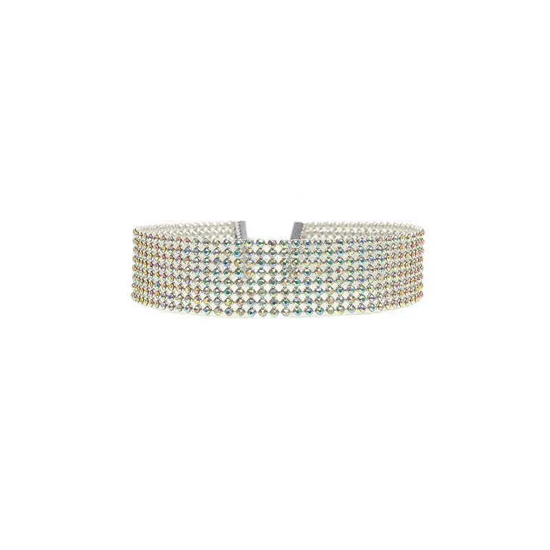 Women's Full Crystal Rhinestone Choker - Luxurious Wedding Jewelry