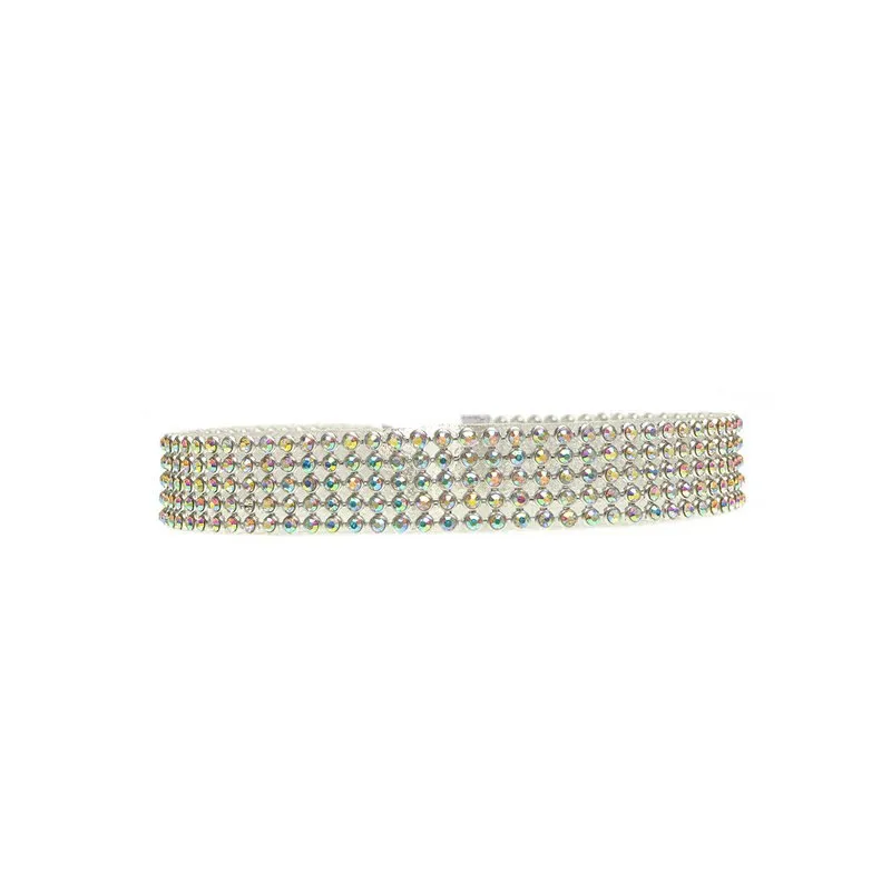 Women's Full Crystal Rhinestone Choker - Luxurious Wedding Jewelry