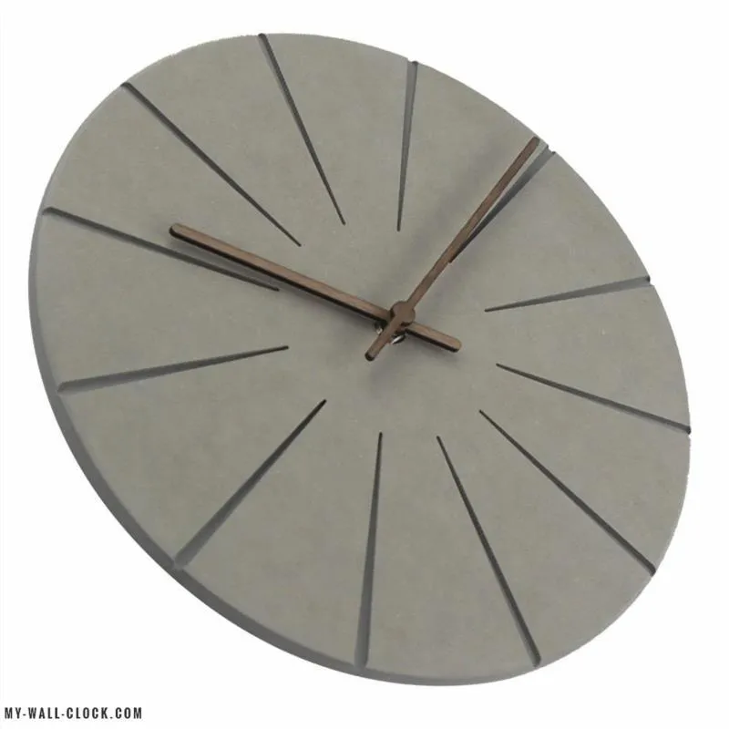 Wooden Clock Sleek Modern