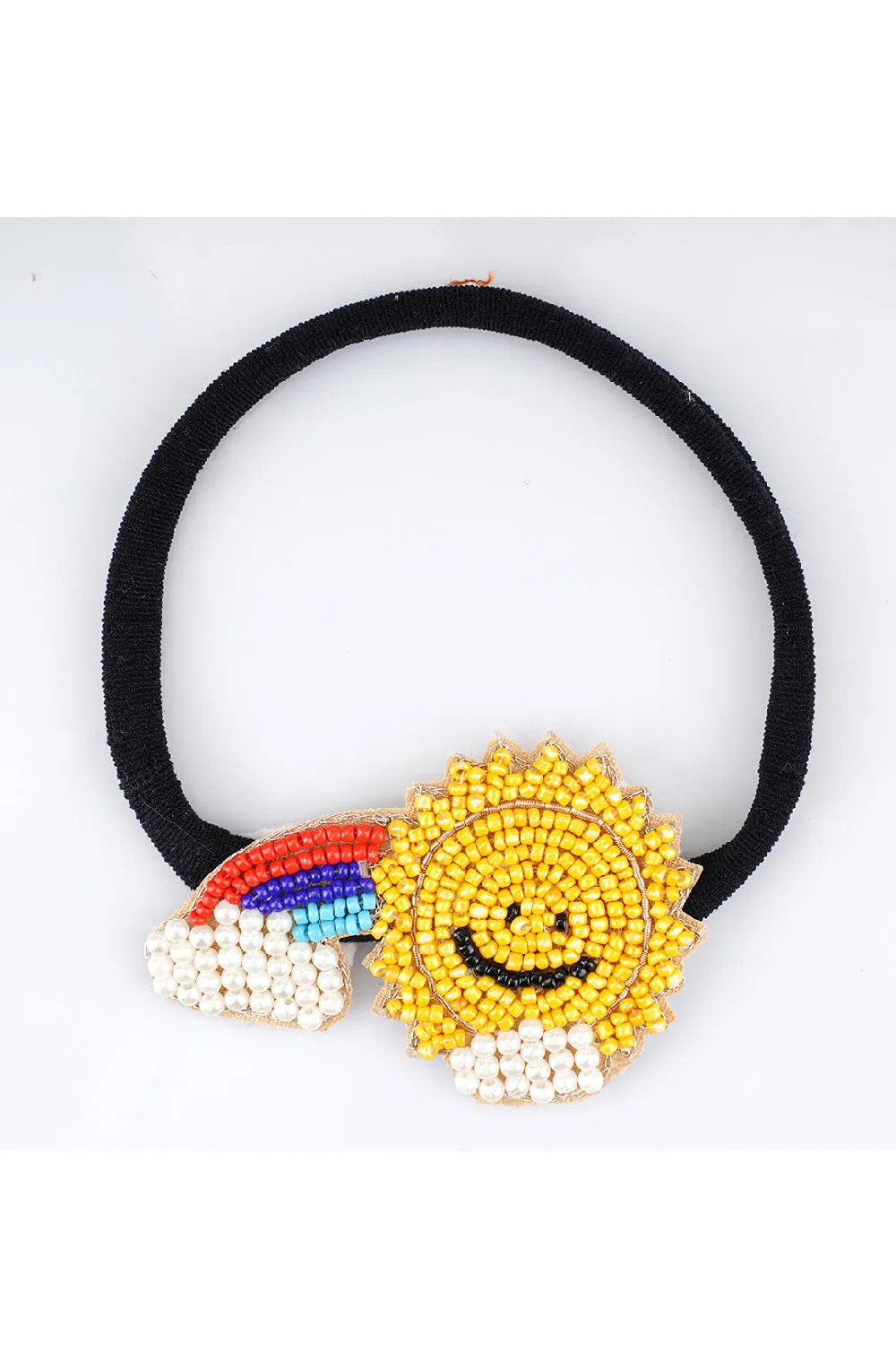 Yellow Beaded Sunny Delight Baby Headband